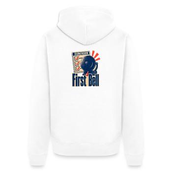 Don de l’enseignant principal Premier Jour de la Chambre de Classe - Veste à capuche bio Premium Unisexe - blanc - Dos - Thijin (182cm)