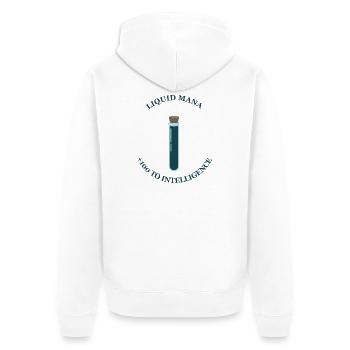 Mana liquide – +100 d’Intelligence - Veste à capuche bio Premium Unisexe - blanc - Dos - Thijin (182cm)