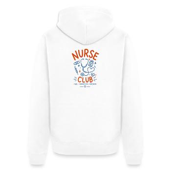 Nurse t-shirt design - Unisex Premium Bio Zip Hoodie - Weiß - Hinten - Thijin (182cm)