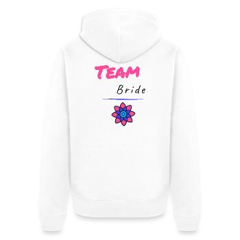 EVJF. MARIEE. TEAM. TEAM MARIEE. FUTURE MARIEE - Veste à capuche bio Premium Unisexe - blanc - Dos - Thijin (182cm)