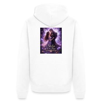 Volé par les fées - Veste à capuche bio Premium Unisexe - blanc - Dos - Thijin (182cm)
