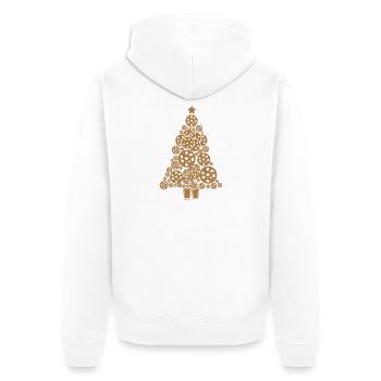 Biscuits de Noël Cookie - Veste à capuche bio Premium Unisexe - blanc - Dos - Thijin (182cm)