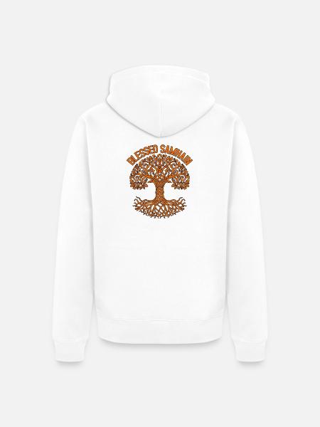 Samhain Halloween Wicca Wiccan - Unisex Premium Bio Zip Hoodie - Weiß