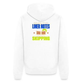 Cd-sammler Kompaktplatte Physisches Medium - Unisex Premium Bio Zip Hoodie - Weiß - Hinten - Thijin (182cm)