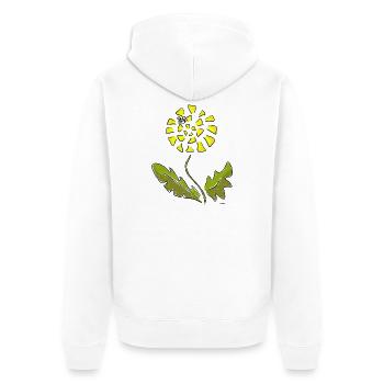 Dandy the Wheedo – Bee-Hind You - Unisex Premium Bio Zip Hoodie - Weiß - Hinten - Thijin (182cm)
