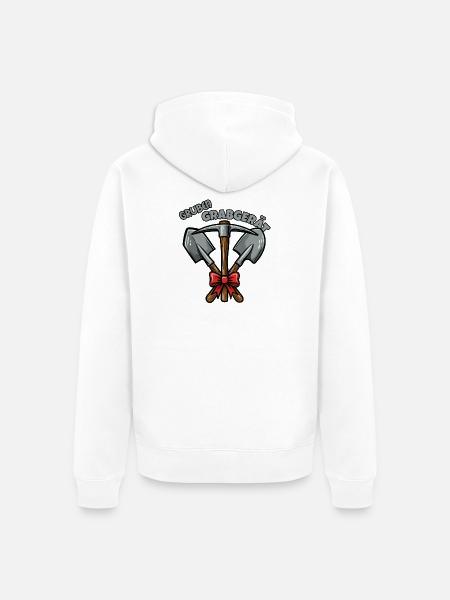 Das Gruben Grabgerät - Unisex Premium Bio Zip Hoodie - Weiß