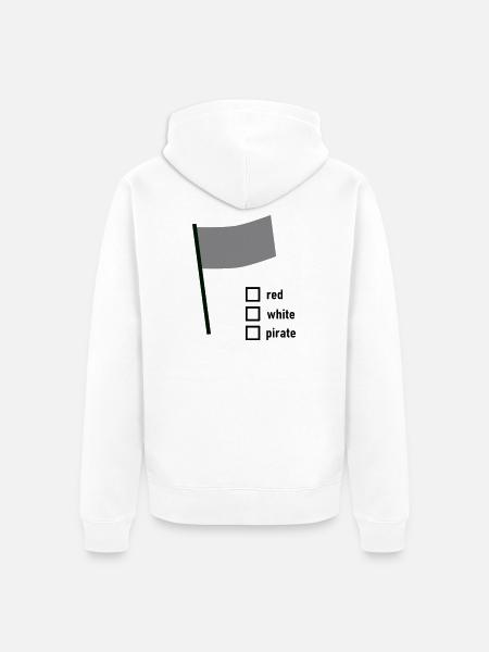 Flag - Unisex Premium Bio Zip Hoodie - Weiß