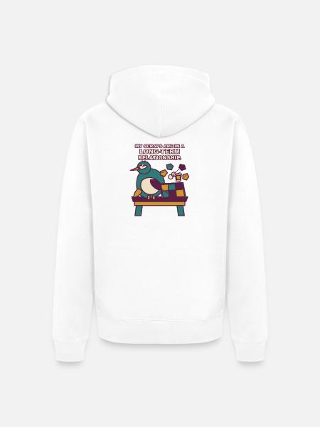 Die langfristige Liebe meiner Scraps - Unisex Premium Bio Zip Hoodie - Weiß