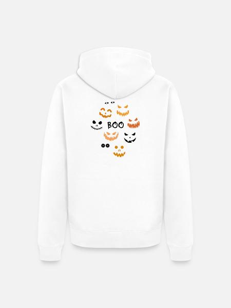 Halloween - Unisex Premium Bio Zip Hoodie - Weiß