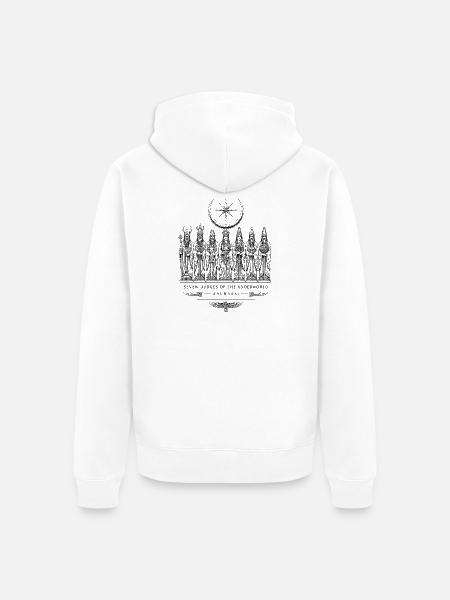 Sieben Richter Anunnaki - Unisex Premium Bio Zip Hoodie - Weiß