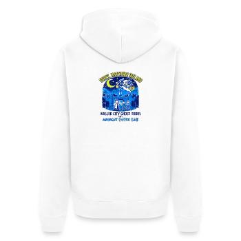 City Derry Northern Ireland Ghost Tours And - Unisex Premium Bio Zip Hoodie - Weiß - Hinten - Thijin (182cm)