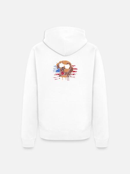Chesapeake Bay Retriever - Unisex Premium Bio Zip Hoodie - Weiß