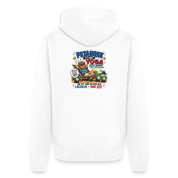  Petanque Ist Mein Yoga Kugeln Bewegen Stress - Unisex Premium Bio Zip Hoodie - Weiß - Hinten - Thijin (182cm)