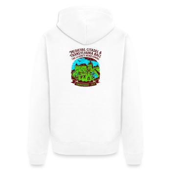 The Medieval Citadel And Transylvania Ball - Unisex Premium Bio Zip Hoodie - Weiß - Hinten - Thijin (182cm)