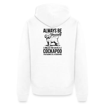 Cockapoo Spruch Hunde Lustiges Cockapoo Geschenk - Unisex Premium Bio Zip Hoodie - Weiß - Hinten - Thijin (182cm)