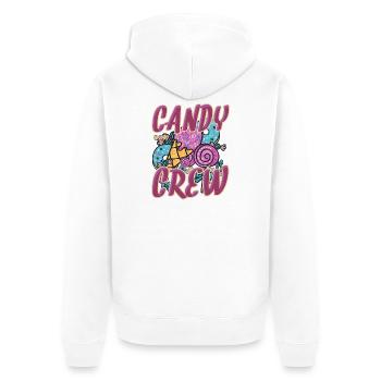 Süßigkeiten tag oktober Feiertage  - Unisex Premium Bio Zip Hoodie - Weiß - Hinten - Thijin (182cm)