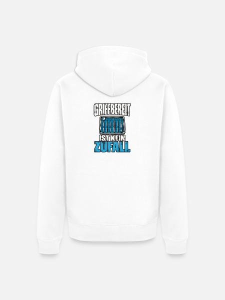 ZFA Geschenk - Unisex Premium Bio Zip Hoodie - Weiß