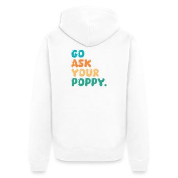 Grandfather Papaw Pop Gramps Granddad Grandpa - Unisex Premium Bio Zip Hoodie - Weiß - Hinten - Thijin (182cm)