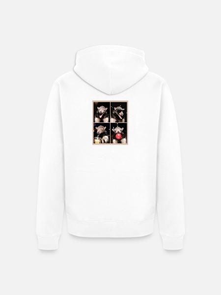Ameisenbären Ameisenbär - Unisex Premium Bio Zip Hoodie - Weiß