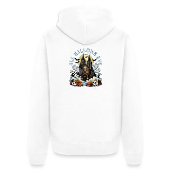 Katholischen Kirche Zu Halloween - Unisex Premium Bio Zip Hoodie - Weiß - Hinten - Thijin (182cm)