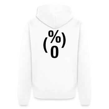 Der Schrei - Edvard Munch - Unisex Premium Bio Zip Hoodie - Weiß - Hinten - Thijin (182cm)