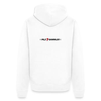Mushroom Collector - Unisex Premium Organic Zip Hoodie - white - Back - Thijin (182cm)