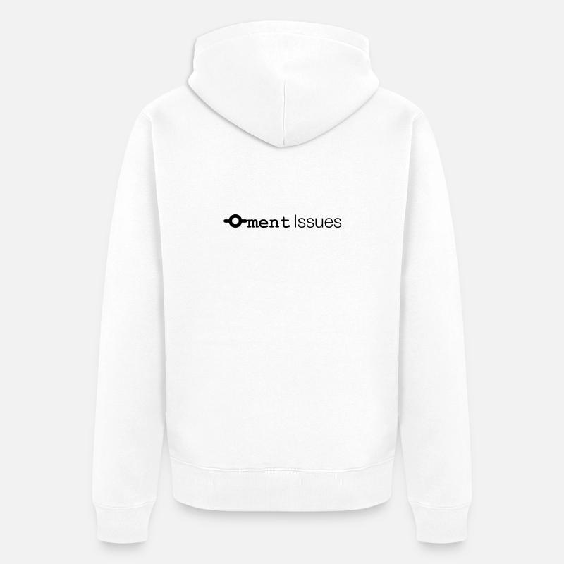 Commitment Issues - Unisex Premium Bio Zip Hoodie - Weiß