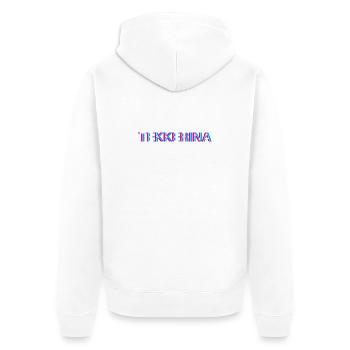 Hardtekk Tekk - Veste à capuche bio Premium Unisexe - blanc - Dos - Thijin (182cm)