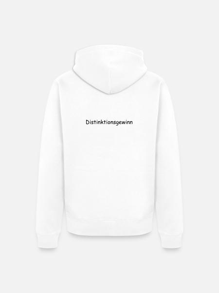Distinktionsgewinn - Unisex Premium Bio Zip Hoodie - Weiß