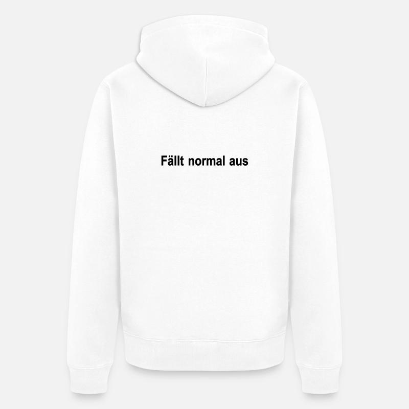 Tombe en panne normalement - Veste à capuche bio Premium Unisexe - blanc