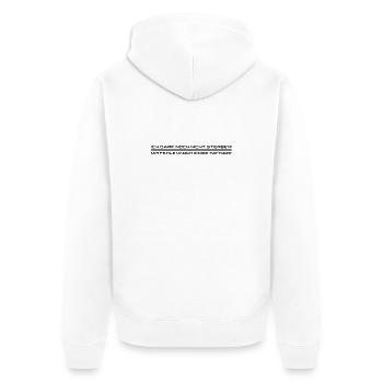 I'm still missing tattoos black - Unisex Premium Organic Zip Hoodie - white - Back - Thijin (182cm)