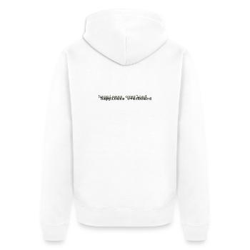 Parler de sentiments 4 - Veste à capuche bio Premium Unisexe - blanc - Dos - Thijin (182cm)