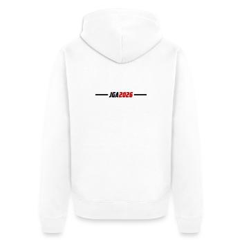 Jga 2026 Bachelor Party - Unisex Premium Organic Zip Hoodie - white - Back - Thijin (182cm)