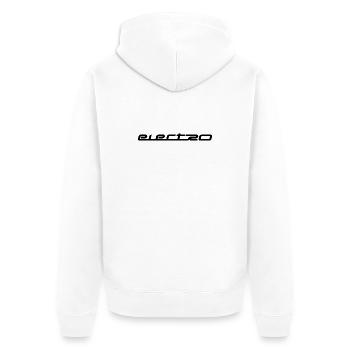 Musique électro - Veste à capuche bio Premium Unisexe - blanc - Dos - Thijin (182cm)