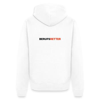 Professional rescuer - Unisex Premium Organic Zip Hoodie - white - Back - Thijin (182cm)