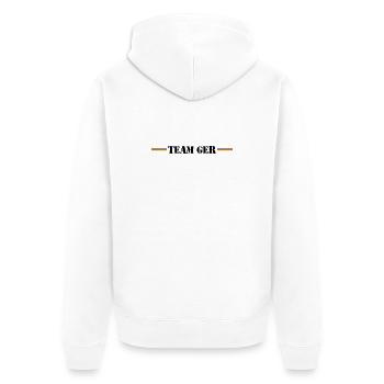 Équipe Allemagne Allemagne Allemagne - Veste à capuche bio Premium Unisexe - blanc - Dos - Thijin (182cm)