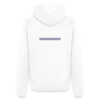 Icône des traits de ligne - Veste à capuche bio Premium Unisexe - blanc - Dos - Thijin (182cm)