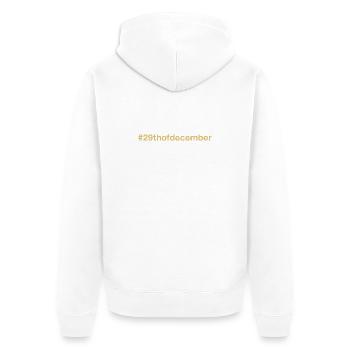 born on December 29 Birthday birthday - Unisex Premium Organic Zip Hoodie - white - Back - Thijin (182cm)