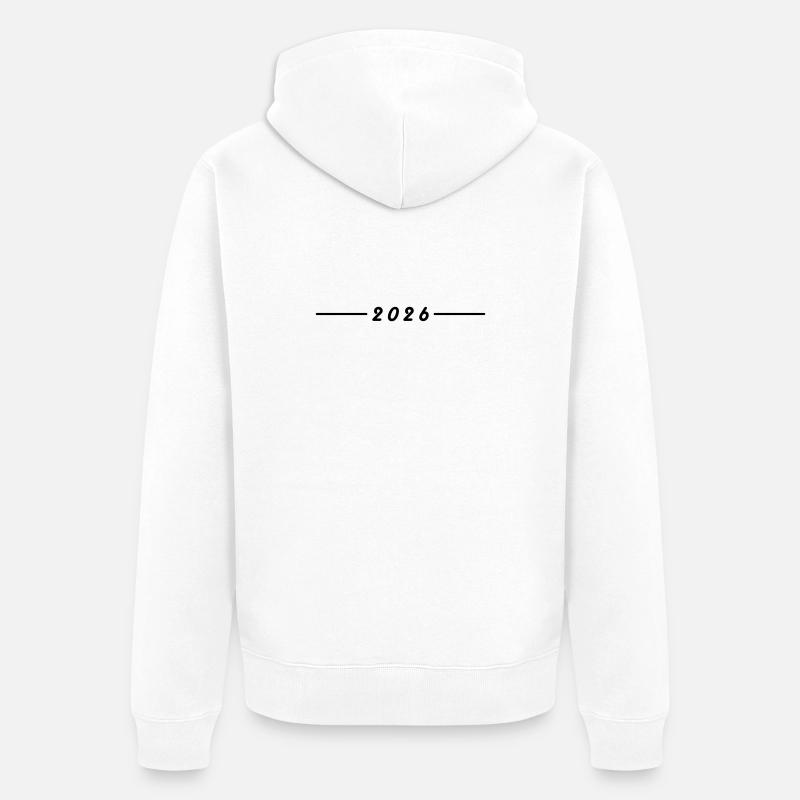 Élément de l’année 2026 - Veste à capuche bio Premium Unisexe - blanc