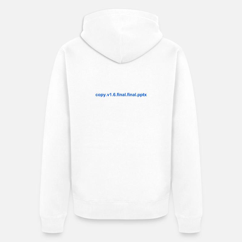 Le PowerPoint final - Veste à capuche bio Premium Unisexe - blanc