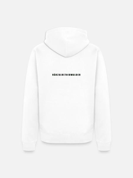 Härzbluetnidwalder Kanton Nidwalden - Unisex Premium Bio Zip Hoodie - Weiß