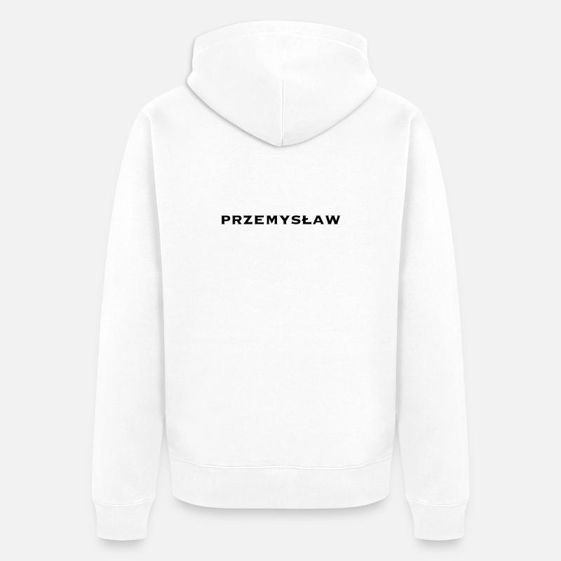 Przemyslaw - Veste à capuche bio Premium Unisexe - blanc