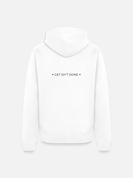 Faites-vous chier - Veste à capuche bio Premium Unisexe - blanc