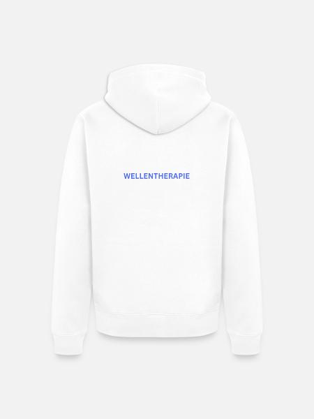 WELLENTHERAPIE  - Unisex Premium Bio Zip Hoodie - Weiß
