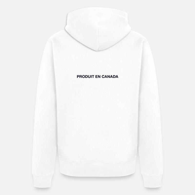 Canada, Canada - Veste à capuche bio Premium Unisexe - blanc