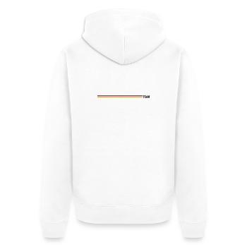 Team Germany Line - Unisex Premium Organic Zip Hoodie - white - Back - Thijin (182cm)