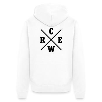 Équipage de croix - Veste à capuche bio Premium Unisexe - blanc - Dos - Thijin (182cm)