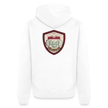 Meilleur Bûcheron. Garde forestier. Papa bûcheron - Veste à capuche bio Premium Unisexe - blanc - Dos - Thijin (182cm)
