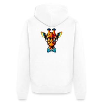 Girafe - Veste à capuche bio Premium Unisexe - blanc - Dos - Thijin (182cm)