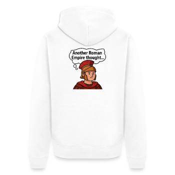 Guerrier romain - Veste à capuche bio Premium Unisexe - blanc - Dos - Thijin (182cm)